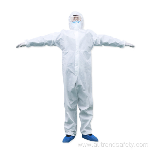 Disposable Protective Clothing Microporous Fabric Coveralls